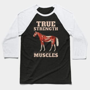 Vintage Muscle Horse Baseball T-Shirt